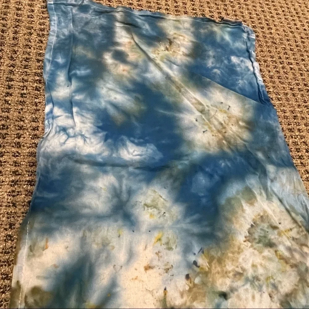 Tie dye flour sack kitchen hand towel hand towel ocean earth blue - 2 available